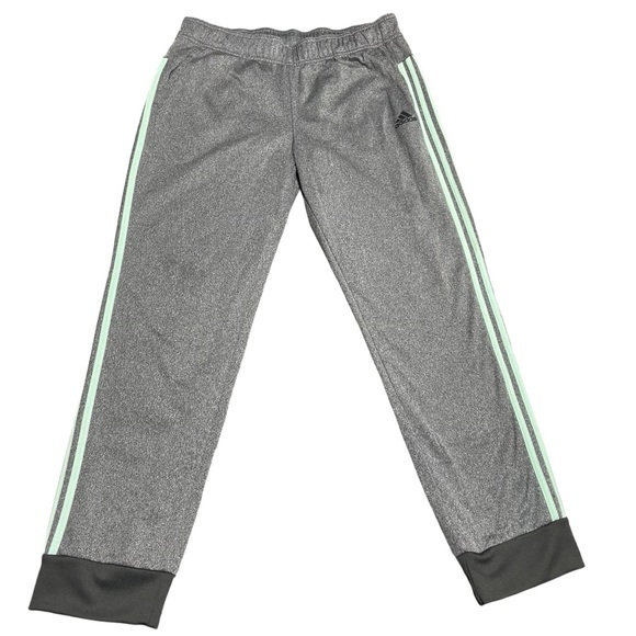 Adidas Men’s Gray XL Jogger Teal Stripes in EUC - Picture 1 of 13